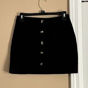 Rio of Stars Black Button Down Corduroy Shirt